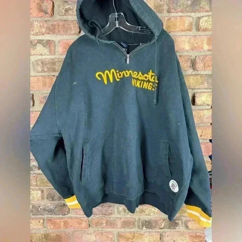 Minnesota Vikings  Gridiron NFL Classic Reebok Heavy Duty hooded sweatshirt 2XL